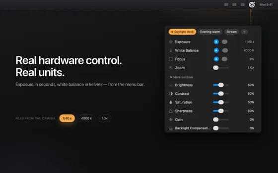 CamDial: USB Webcam Settings screenshot 2